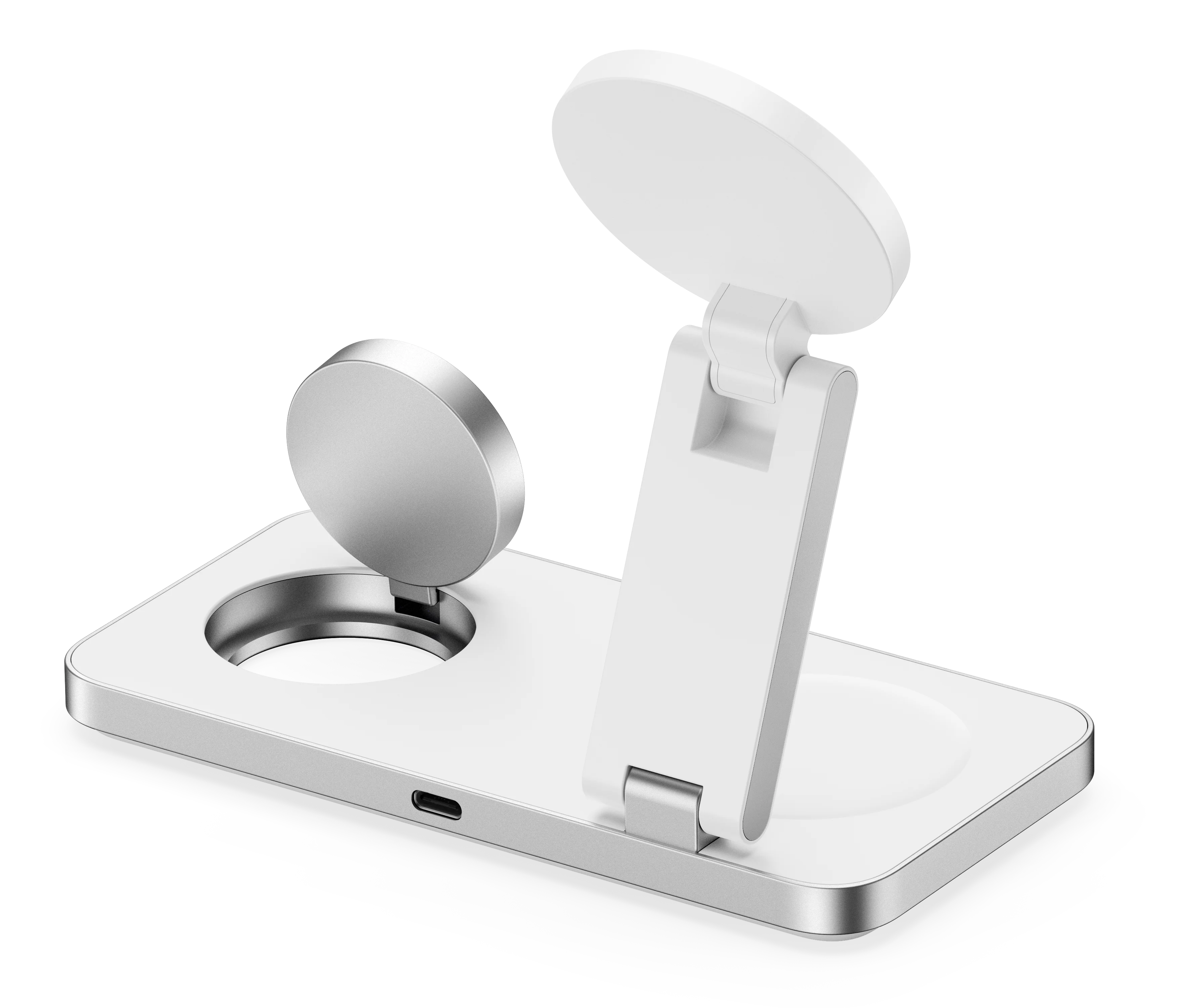 New Idea Portable Multifunctional 3 in 1 Wireless Charger for Smart Watch Power Banks Station for iphone 15 Custom Logo Foldable