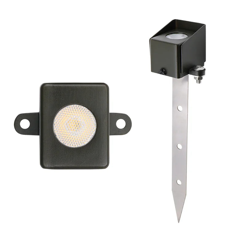 USA Warehouse LT9102P Low Voltage 9-17V AC/DC 3W 240lm Mini Beam Integrated Led Garden Stake Light for Stair Stone Wall Rock