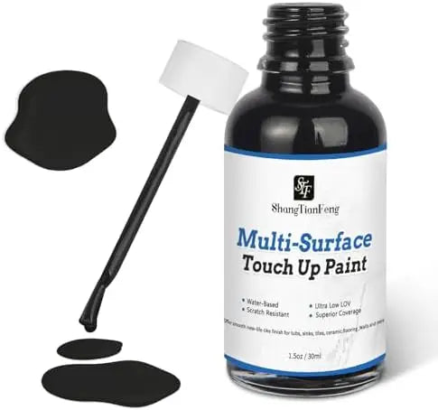 Black High Gloss Touch Paint Pen for Multi Surface Repainting Includes Wall Appliance Maintenance Washing Machine Microwave Oven