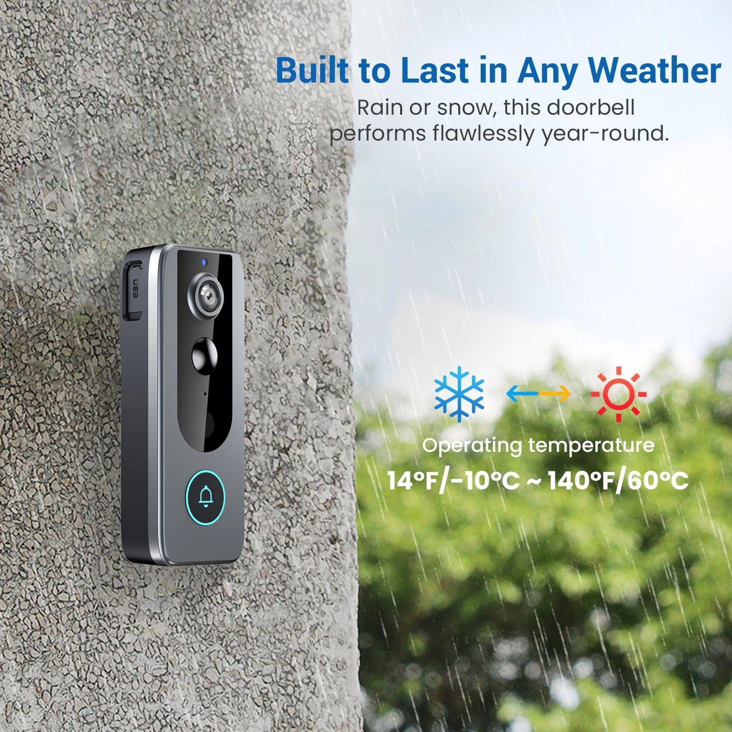Smart Security Camera Doorbell with Wireless Connectivity for Home Protection