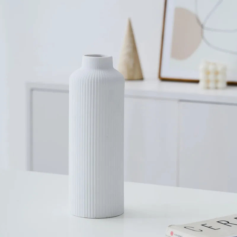 YBH Home Decor Striped Table Porcelain Vases High Demand Import Products Ceramic Vase Home Decor Vases Import From China
