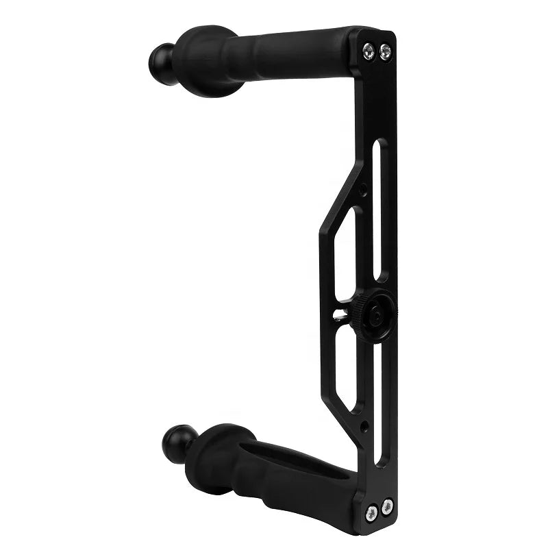 SHOOT Dual Handheld Aluminum Alloy Stabilizer with Ball Head Mount and Diving Tray for Underwater Photography and Video Shooting