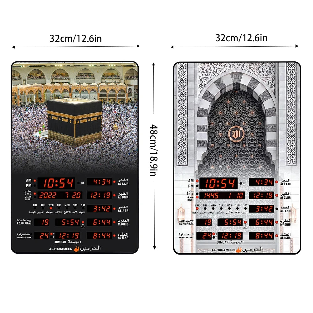 Hot Selling Muslim Digital Azan Clocks Mosque Prayer Time Clocks Automatic Clock