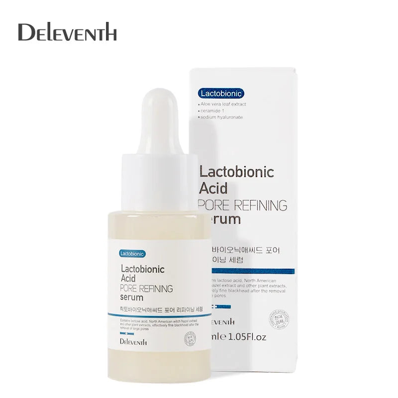 Wholesale Natural Lactobionic Acid Face Serum Minimize Pores Shrink Pore Firming Skin Reduce Fine Lines Facial Liquid