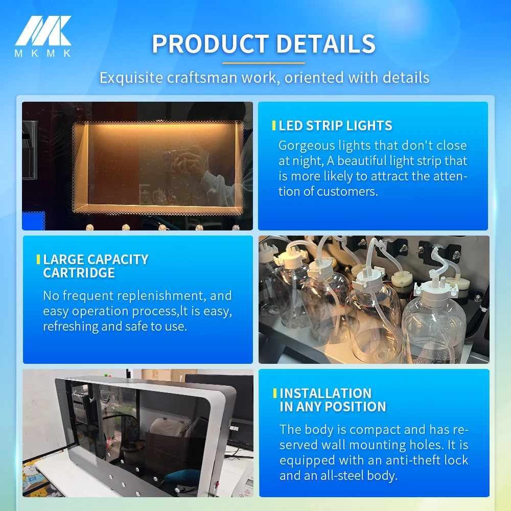 MAKMIK 24 Multifunction Vending Machine for Fitness Clubs and Gyms with Energy-efficient Features Perfume Vending Machine