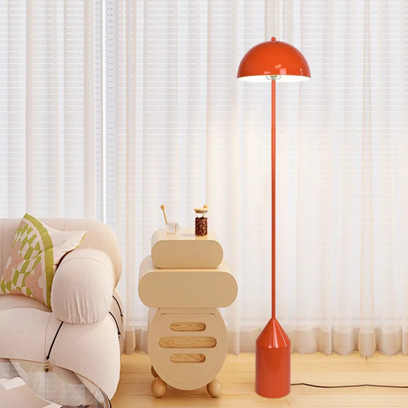 Medieval Nordic Cream Wind Mushroom Floor Lamp for Beside Sofa in Living Room and Bedroom