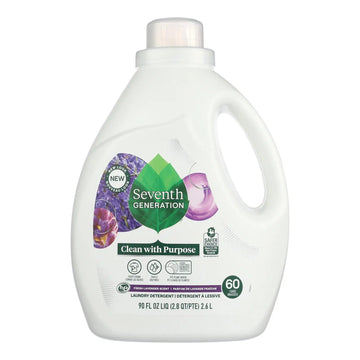 UD2 Seventh Generation Lavender Liquid Laundry Detergent Powder 4-90 FZ Case 4-Eco-Friendly Paper Bag Packaging for Clothes Wash