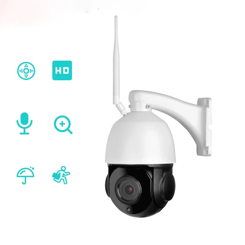 Real 4K 5MP 36X Optical Zoom Wifi Camera Network Speed Dome SD Card Outside PTZ Wireless IP Camera Outdoor XM Icsee CCTV Cameras