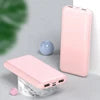 Wholesale Power Banks 10000mAh Printed Custom Logo Gift Thin Portable Dual USB Output Interface Mobile Phone Charger Power Bank