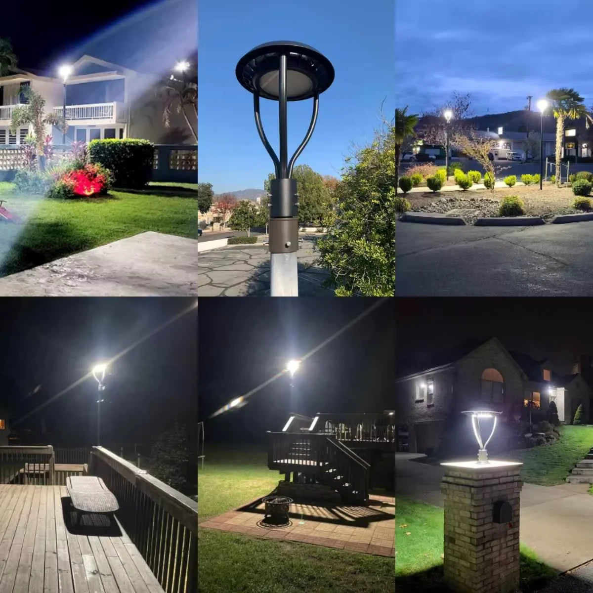 Quality Area Pole Light 50W IP65 Waterproof Outdoor Led Post Top Light for Garden Yard Street Lighting