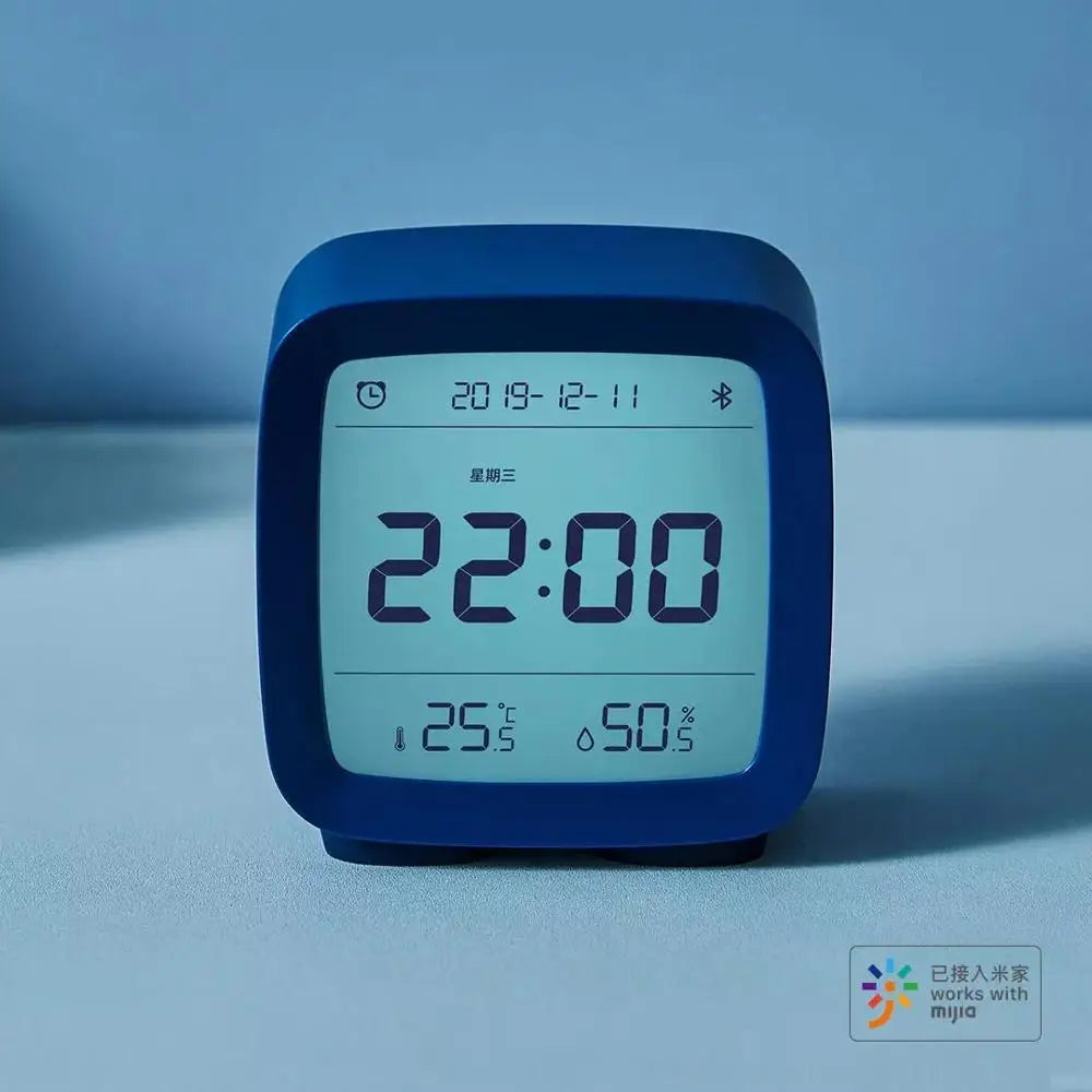 Xiaomi Cleargrass Qingping smart Alarm Clock smart Control Temperature Humidity Display LCD Screen Adjustable Nightlight