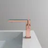 Modern LED White Brass Deck Mounted Electric Basin Single-Hole Water Mixer Tap Digital Temperature Display for Bedroom Bathroom