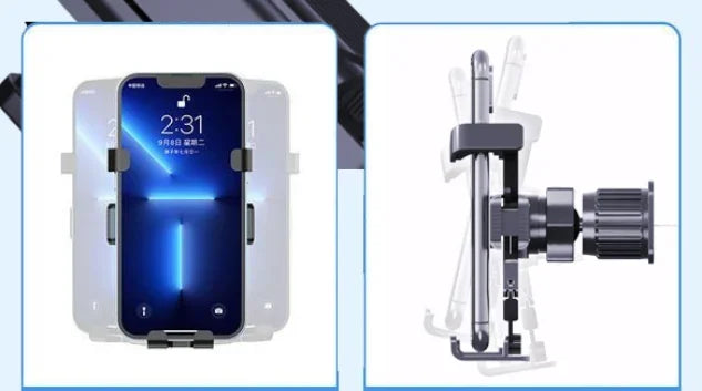 360 Degree Rotating Magnetic Air Vent Car Holder Portable Flexible Universal Gravity Mini Mobile Phone Holder 4-6.5 Inch Devices