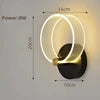Minimalist Modern Bedside Lamp Creative Bedroom Living Room Nordic Led Ultra Bright Aisle Background Wall Light