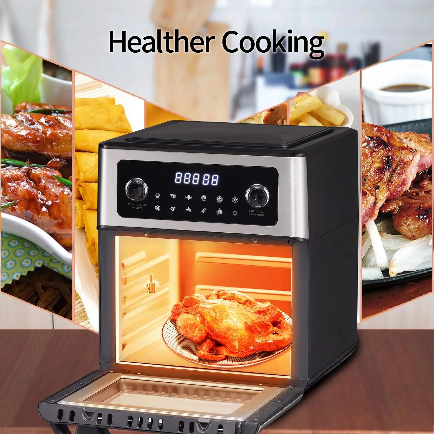 Oven Induction Hot Without Hold Air Fryers Gas Machine Oil Fried Seen House for Commercial Liter Electric Electrical Deep Fryer