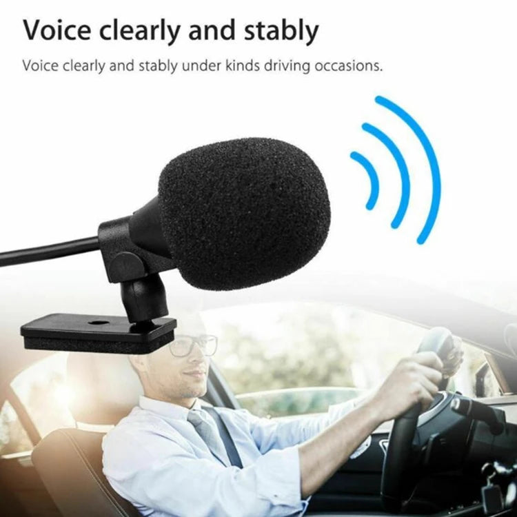Car Microphone Audio Navigation Wired Clip External Wires Auto Mics Radio 3m Long Mic Stereo 3.5mm Mono 2.5mm SM Lotus Jack Plug