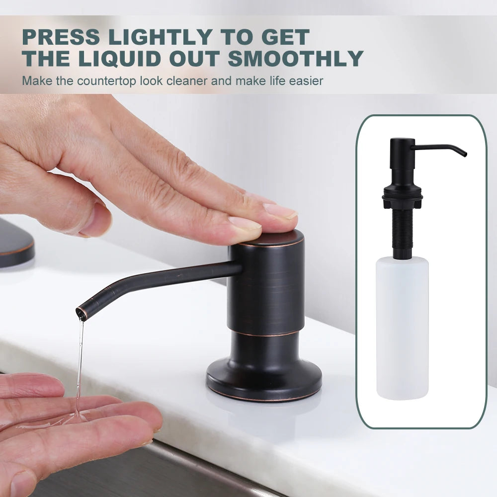 Kitchen Faucet with Pull Down Sprayer,Kitchen Sink Faucets with Soap Dispenser,High Arc Utility Sink Faucet for Sink,Bar,Laundry