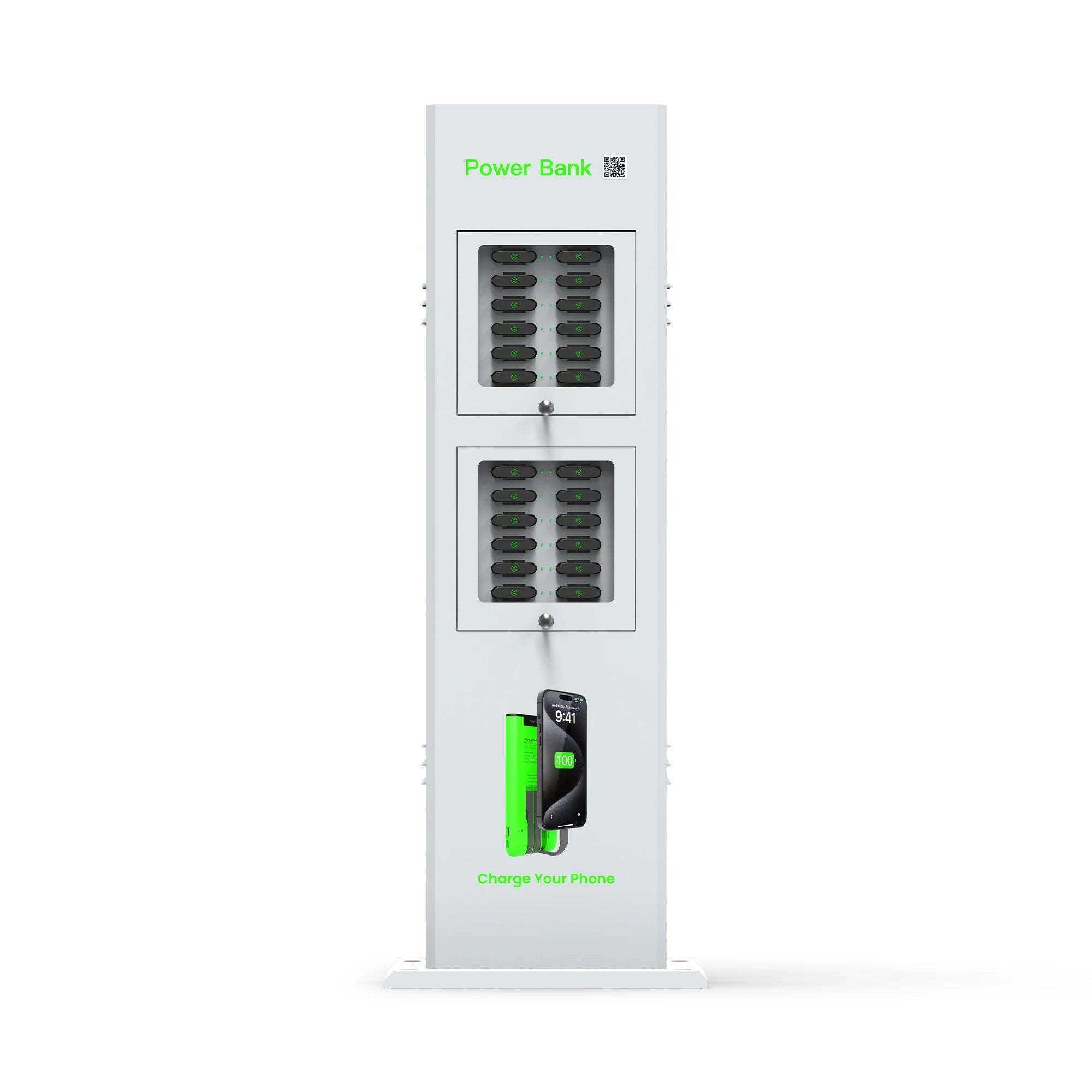 24 Slot OEM Phone Battery Pack Vending Machine 6000mAh Mobile Charging Shared Power Banks Charging Station