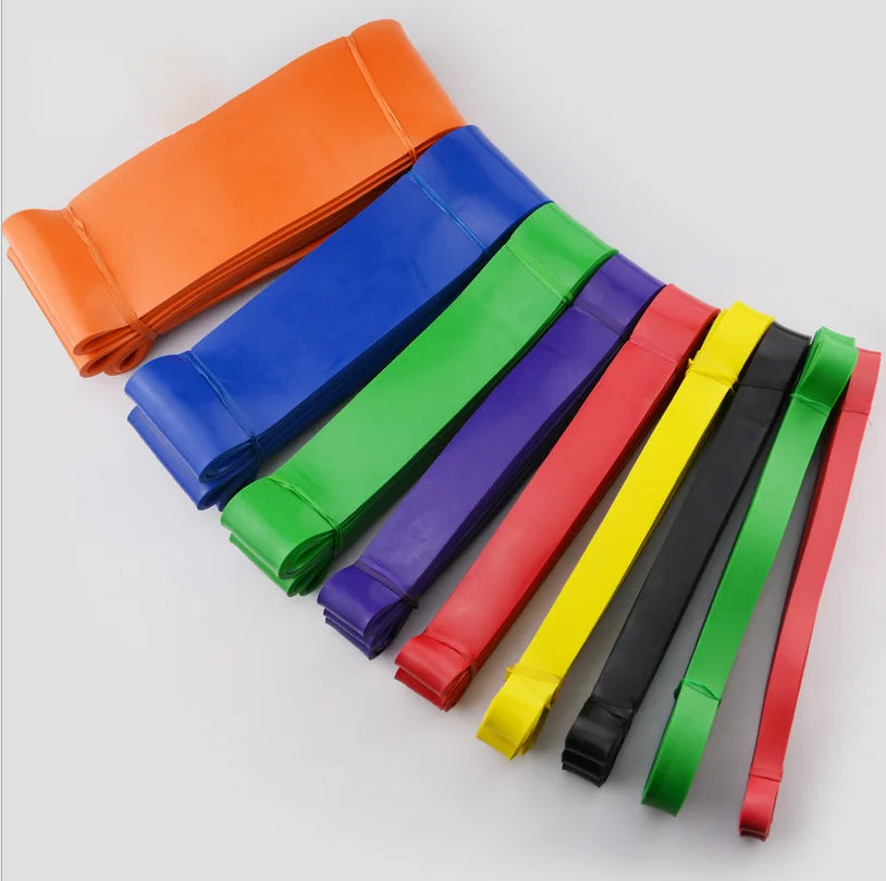 Heavy Duty 5-Set Latex Resistance Band Pull Assistance Exercise Stretch Fitness Bands for Power Lift & Stretching