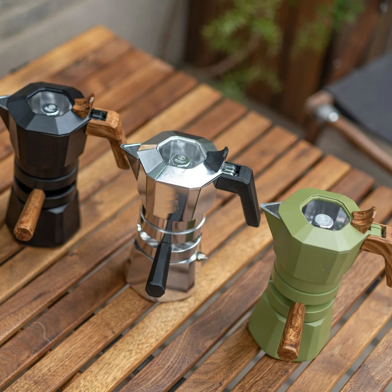 Premium Aluminum Thermostatic Dual Valve and Triple Valve Moka Pot Set for Coffee Extraction and Espresso Brewing