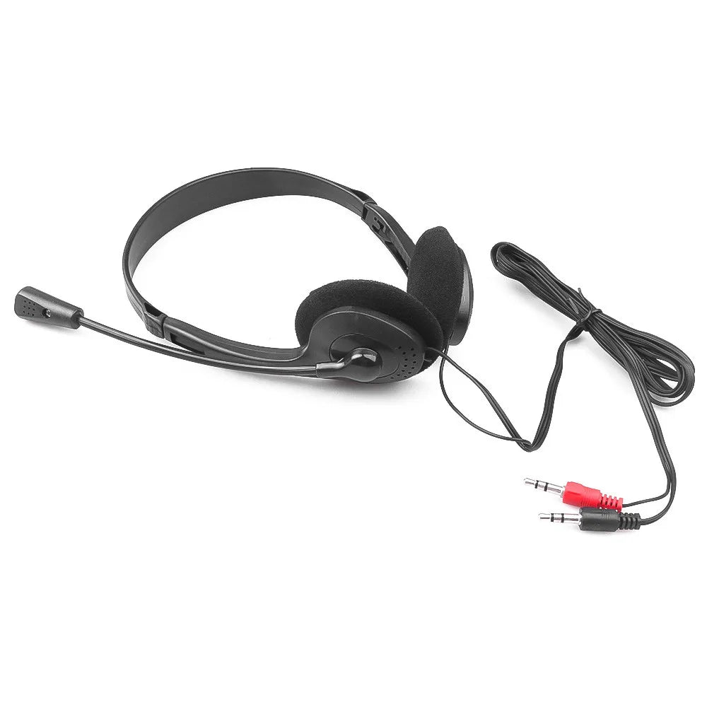 3.5mm Wired Gaming Earphone Headphone With Microphone 3.5mm Plug MIC VOIP Headset Skype for PC Computer Laptop