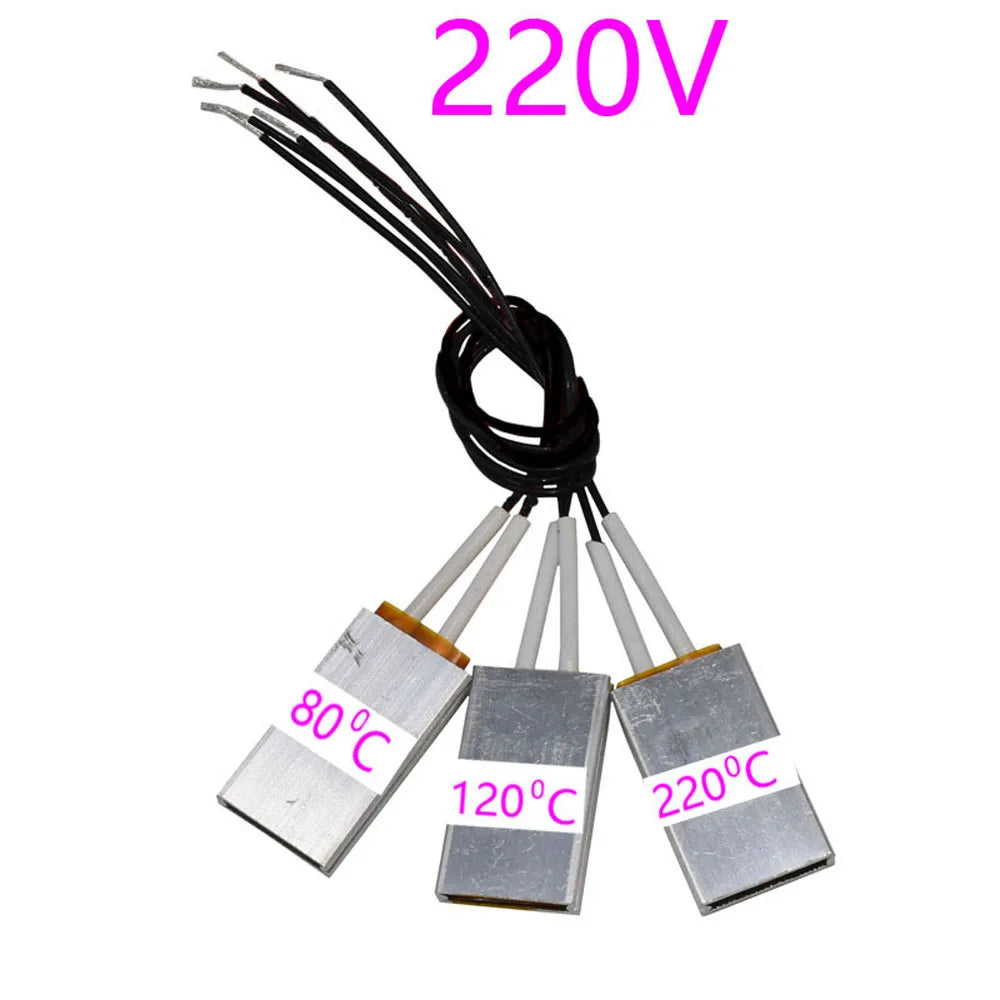 220V/12V 80-220 Degrees Celsius PTC Heaters Heating Element Hair Dryer Accessories Curlers Heater Poultry Incubator 1 Pc