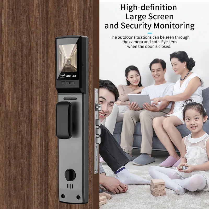 XSDTS DF03XF  3D Face Recognition Tuya Wi-Fi Remote Control Smart Door Lock Security Electronic Digital  Lock for Home Security