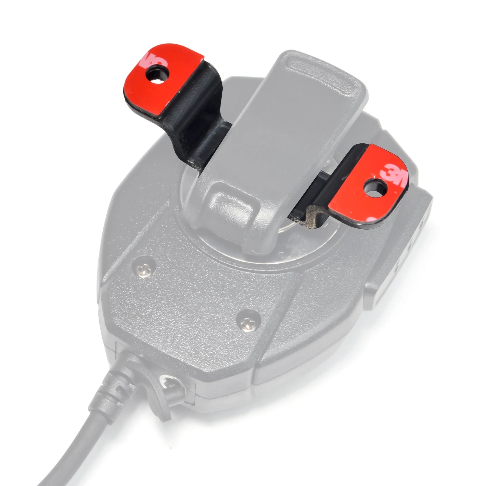 HYS Handheld CB Radio Holder Bracket, Walkie Talkie/ Mic Mount with Screws and Adhesive Back for Baofeng Kenwood Yaesu Etc