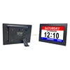 Pros 8" Elderly Digital Calendar Day Clock Auto DST Analogue Dementia Clock Custom Alarms Medication Reminders Remote Control