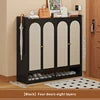 Modern Tall Standing Shoe Rack for Dormitories Apartments Space-Saving Multi-Layer Shoe Cabinet Dustproof Feature for Entryway