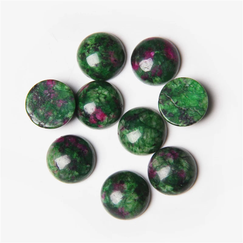 4/6/8/10/12/14mm Natural Stone Cabochon Round Semi-precious Cameo Fit DIY Ring Earring Bracelet Jewelry Making Finding 10pcs/lot
