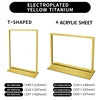 Practical Metal Desktop Menu Display Poster Board Business Card Stand for Store Office Table Decoration Accessory