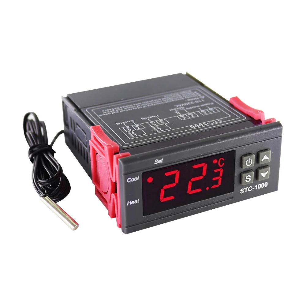STC-1000 STC-3028 12V 24V 220V Digital Thermostat Thermometer Hygrometer Temperature Humidity Controller Regulator