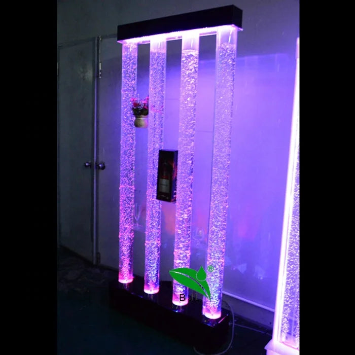 NEW Design LED Acrylic Water Bubble Glowing Tubes Night Club bar Cabinet Wall Decor