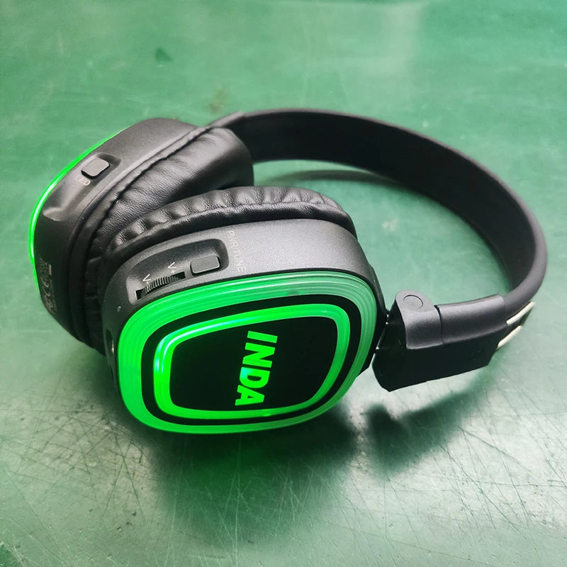 Buy Silent Disco Headphones 3 Channel LED Wireless Party Headset DJ Dance Headphones Hi-Fi Sound