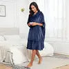 Luxury Brand Ladies Lounge Wear Wearable Blanket Fuzzy Blanket Sleep Wear Cute Winter Pajamas