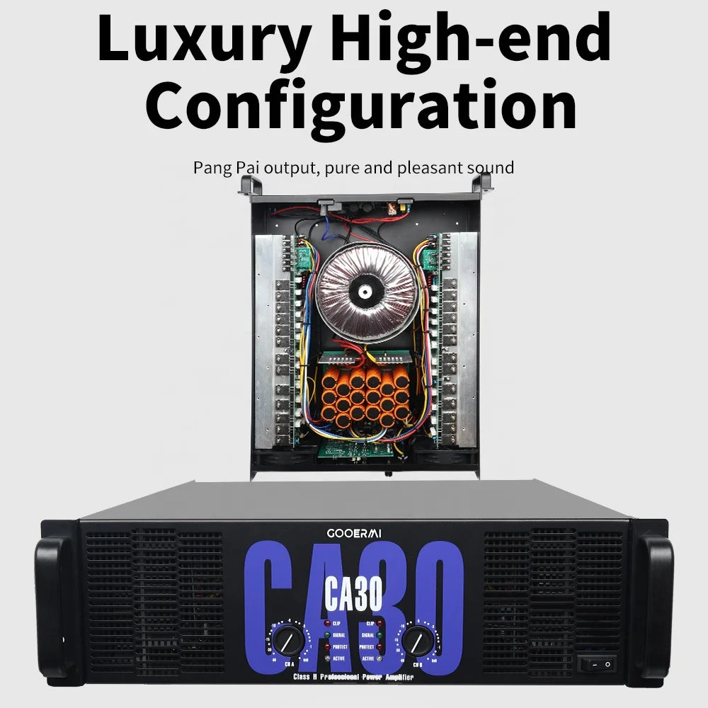 CA30 Good Quality Professional CA Amplifier CA30 3U Class H Amplifier 2 Channel Power Amplifier 1500W Amp for Music Stage