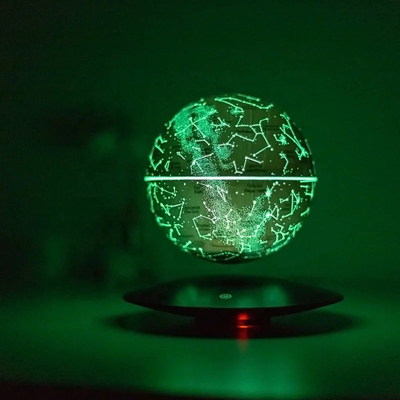 2022 New 14cm Ins 7 Colors RGB Starry Night Light Galaxy LED  Magnetic Levitating Floating Starry Moon Lamp for Birthday Gifts