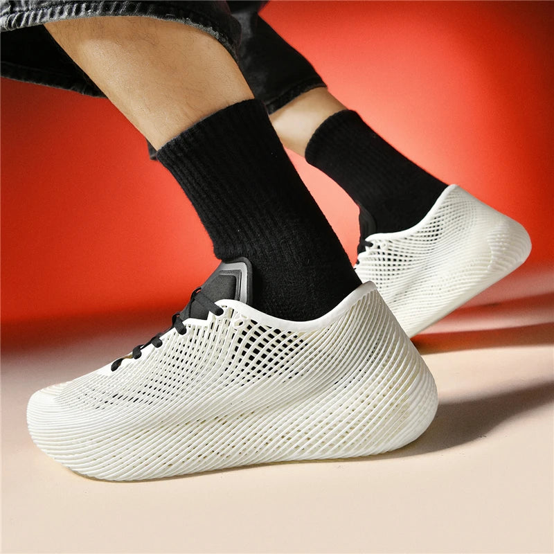 Customized Personalized Innovative 3D Printed Elastic Shoes Sneakers Breathable Lightweight Running Sport Shoes for Men Unisex