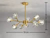 Modern Style Crystal Lamp Shade G9 Led Ceiling Lamp Golden Luxury Dinning Room Bedroom Pendant Light Hotel Restaurant Chandelier