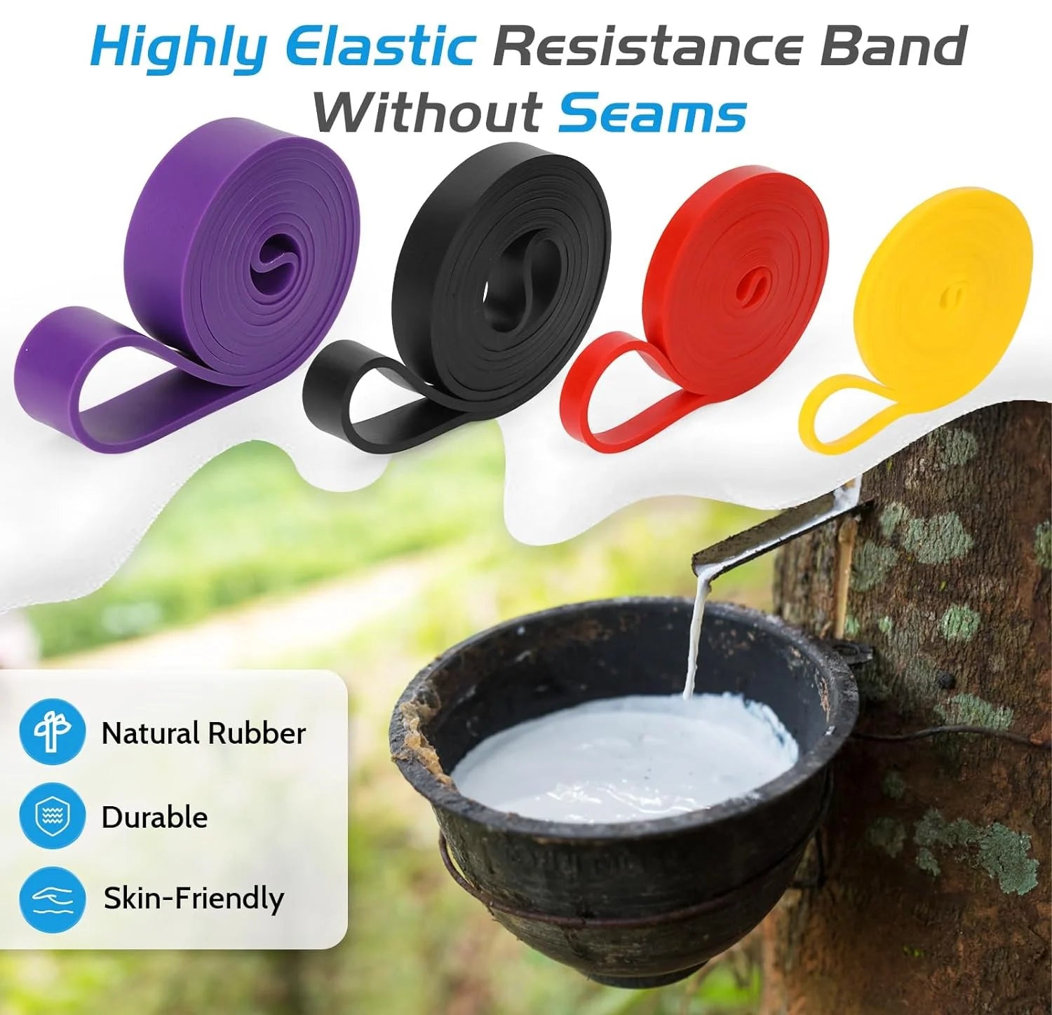 High Quality Thick Latex Rubber Gym Workout Exercise Bands Loop Pull up Assistant Resistance Fitness Bands Strength Training