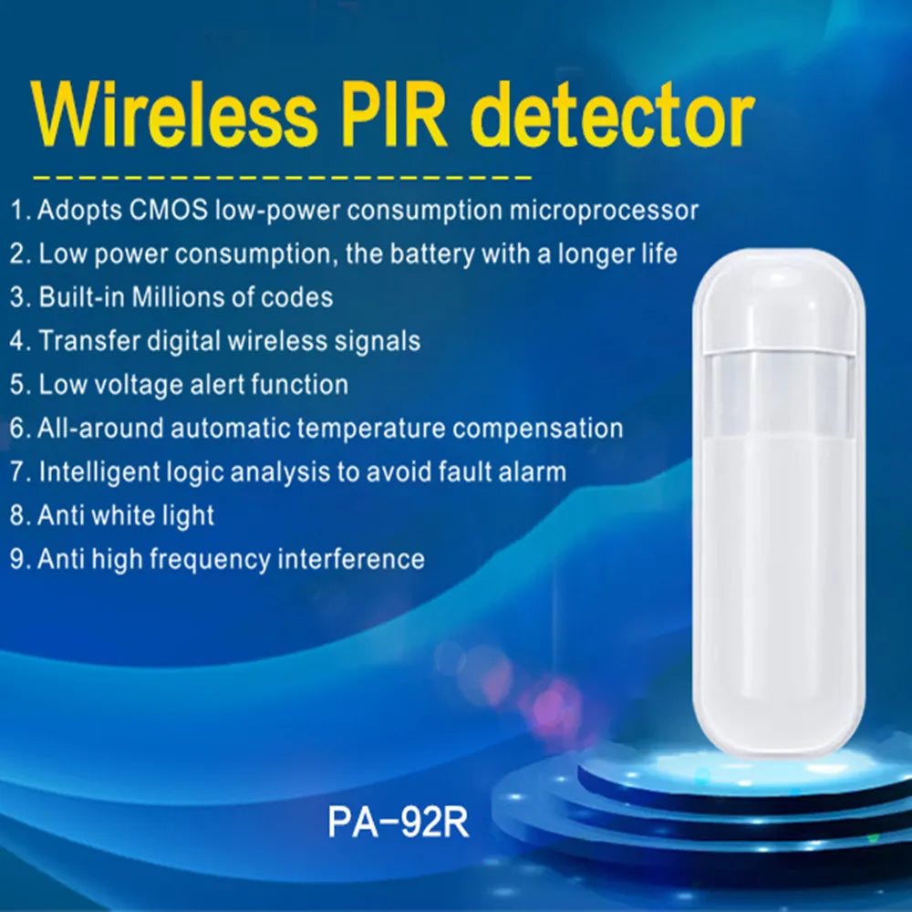 433 Mhz EV1527 Wireless Mini PIR Motion Sensor Alarm Detector Infrared Sensor PIR Sensor Motion Detector for Home Alarm System