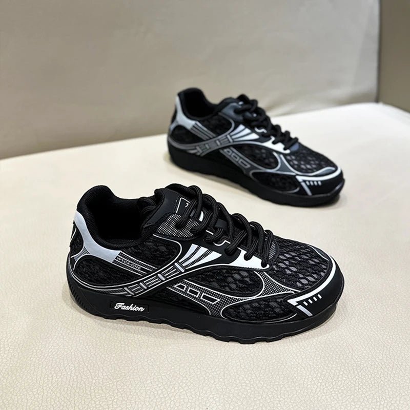 Trendy Men's Casual Shoes for Spring Breathable and Soft Soled with Lace-Up Closure Personalized Design
