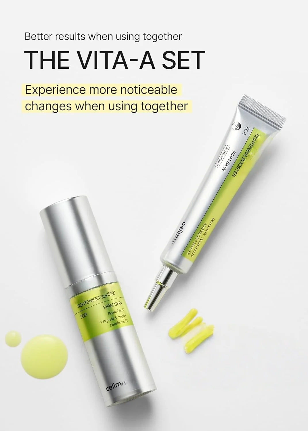 NEW Celimax 15mL Retinal Shot Tightening Booster Cream Organic Gel Moisturizer for Firming Wrinkles Fine Lines Minimizing Pores