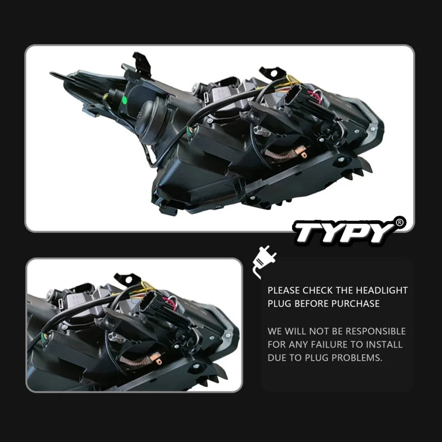 TYPY Car Lights for Infiniti G25 G35 G37 Headlight 2006-2012 LED Projetor Head Lamp Daytime Running Light Automotive Accessories
