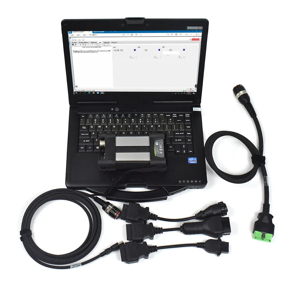 CF53 Laptop for renault UD Mack Heavy Duty Truck Diagnostic Tool VOCOM II APCI PTT Premium Tech Tool DEV2 VOCOM2 Scan
