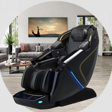 Luxury Electric Shiatsu Chair Massage 4D Zero Gravity Full Body Massage Chair with Airbags Bluetooth Intelligent Voice Control