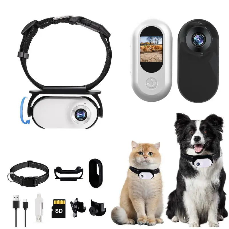 Portable Animal Mini Cat Dog Pet Collar Action Sport Wearable Camera Mini Magnetic Thumb Action Camera