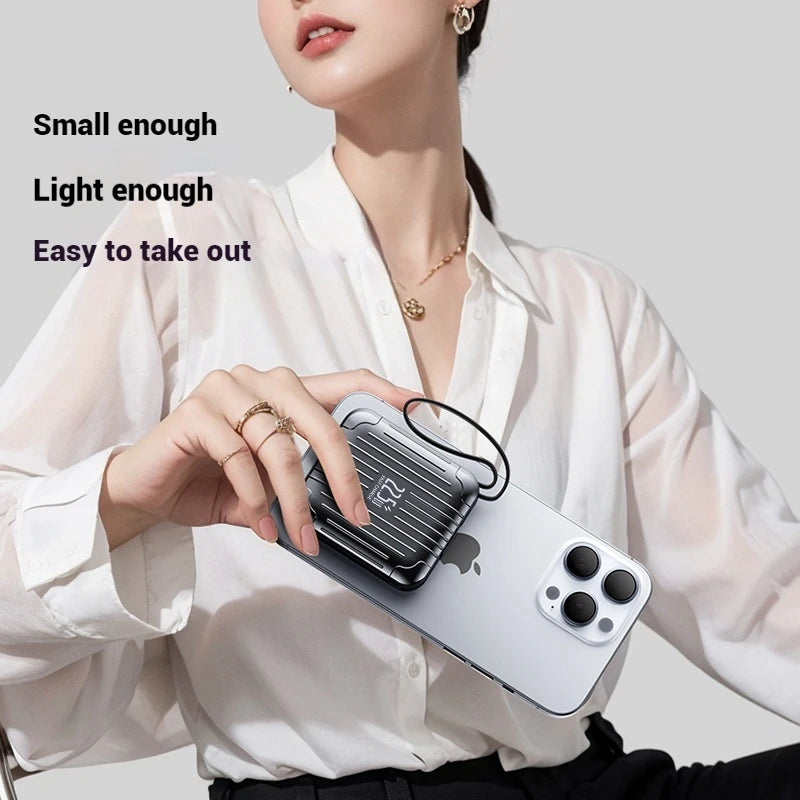 Newest Small Portable Mini 22.5W Fast Charging Power Banks Built-in Cables 20W TYPE-C 10000mah Power Bank for IPhone 16/15