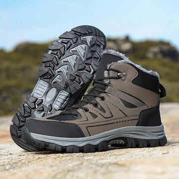 Men's Large Size Outdoor Hiking Boots Casual Sports Shoes with Waterproof and Warm  Comfortable for Winter Sports